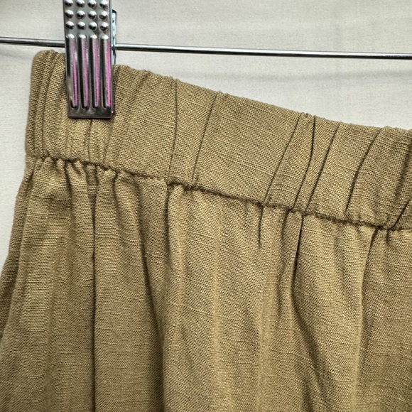 Molly Bracken La Collection Premium Linen Blend Shorts Khaki - Picture 7 of 10